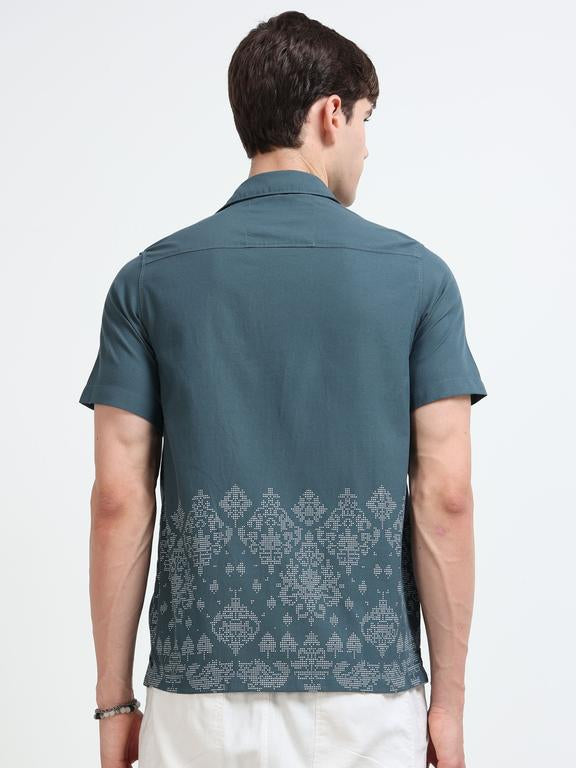 Men Green Casual Shirt