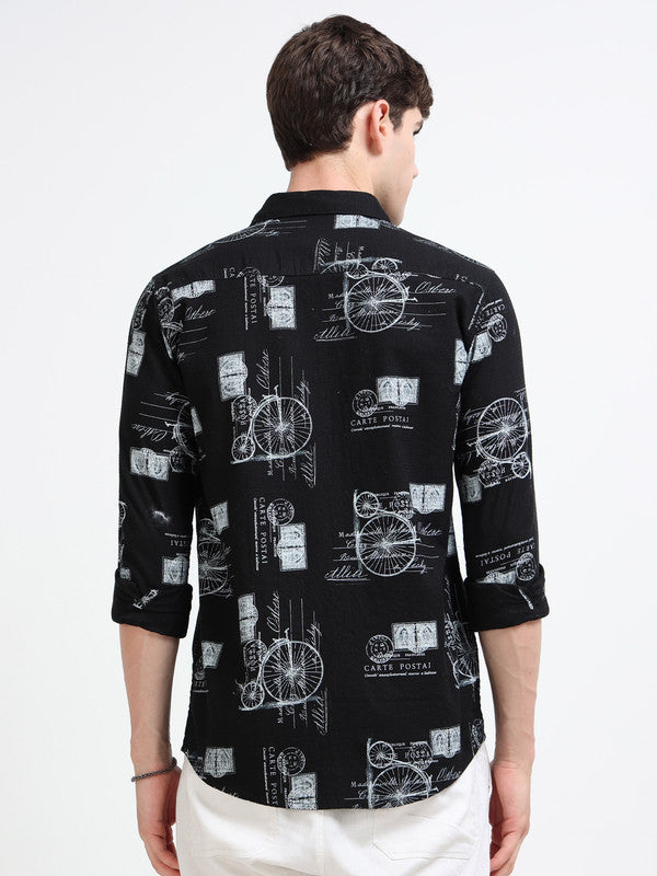 Men Black Casual Shirt