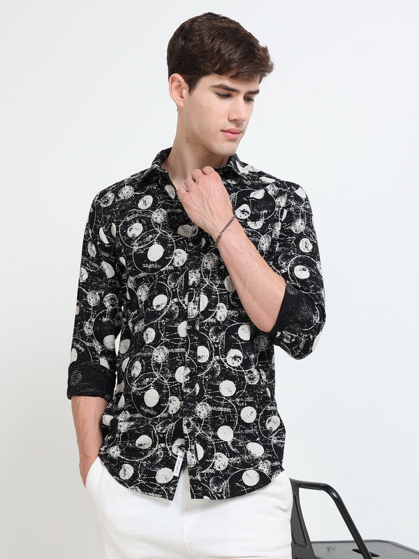 Men Black Casual Shirt