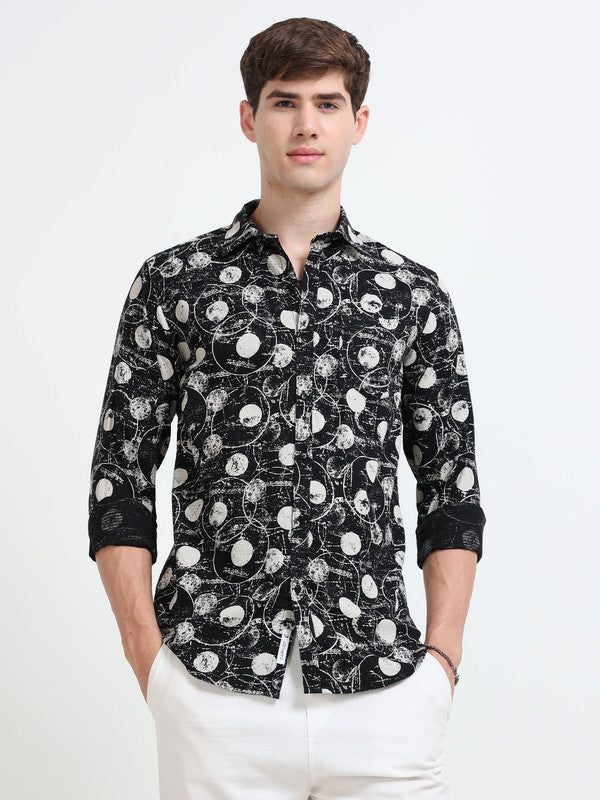 Men Black Casual Shirt