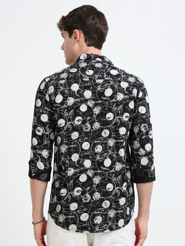 Men Black Casual Shirt