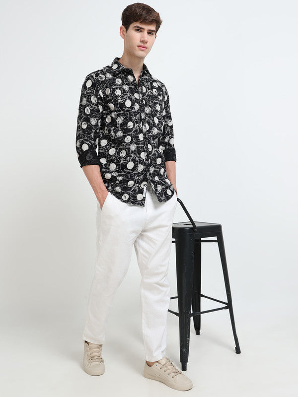 Men Black Casual Shirt