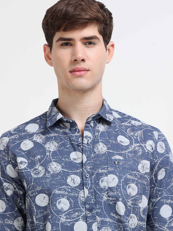 Men Blue Casual Shirt