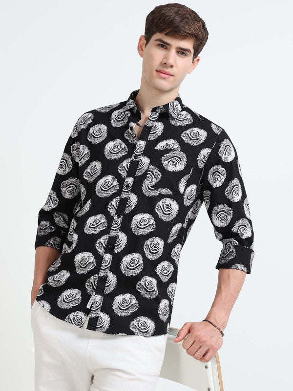 Men Black Casual Shirt