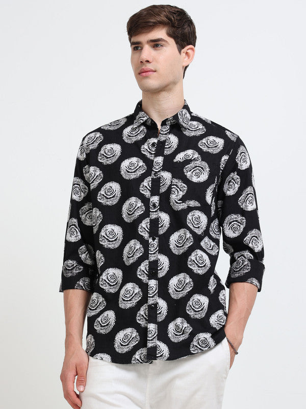 Men Black Casual Shirt