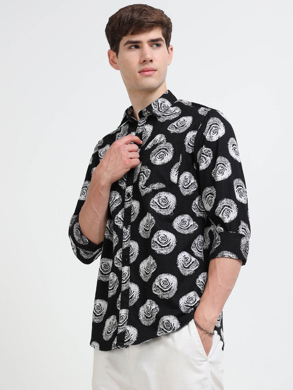 Men Black Casual Shirt
