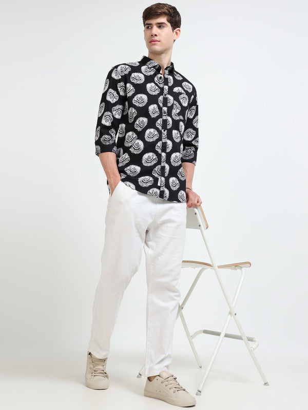 Men Black Casual Shirt