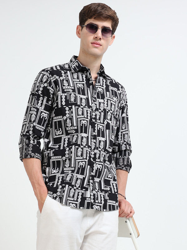 Men Black Casual Shirt