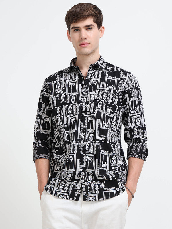 Men Black Casual Shirt