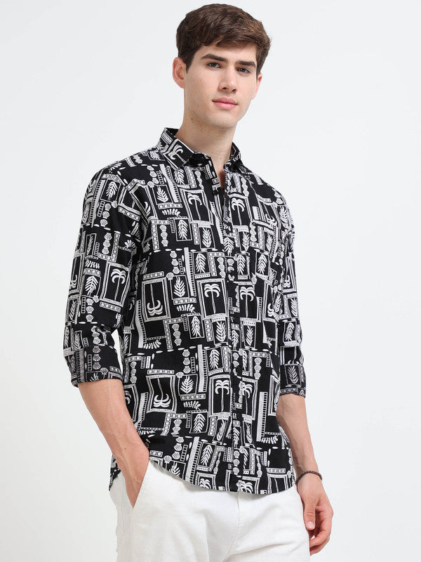 Men Black Casual Shirt