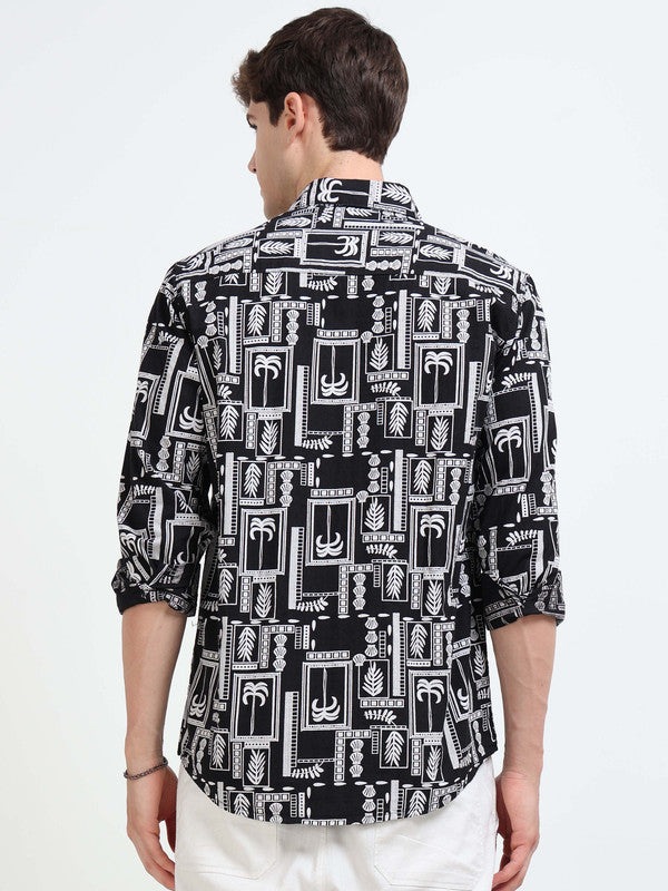 Men Black Casual Shirt