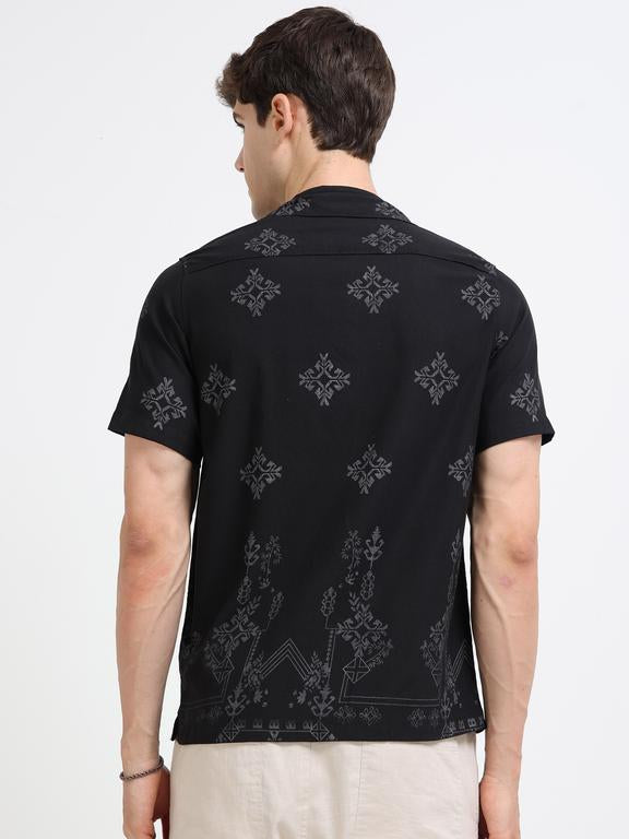 Men Black Casual Shirt
