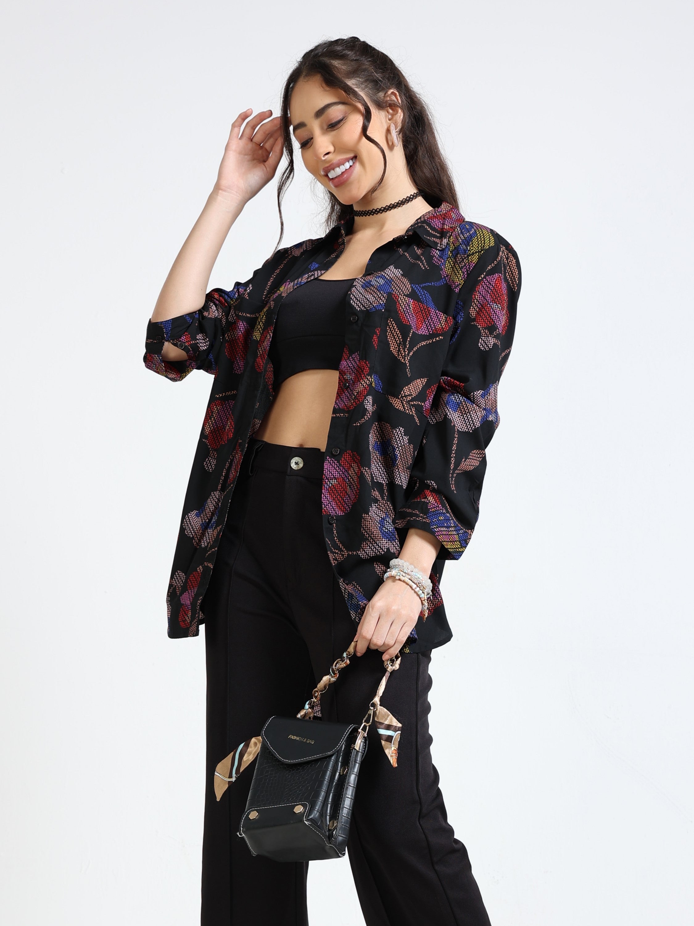 Women Floral comfort fit shirt