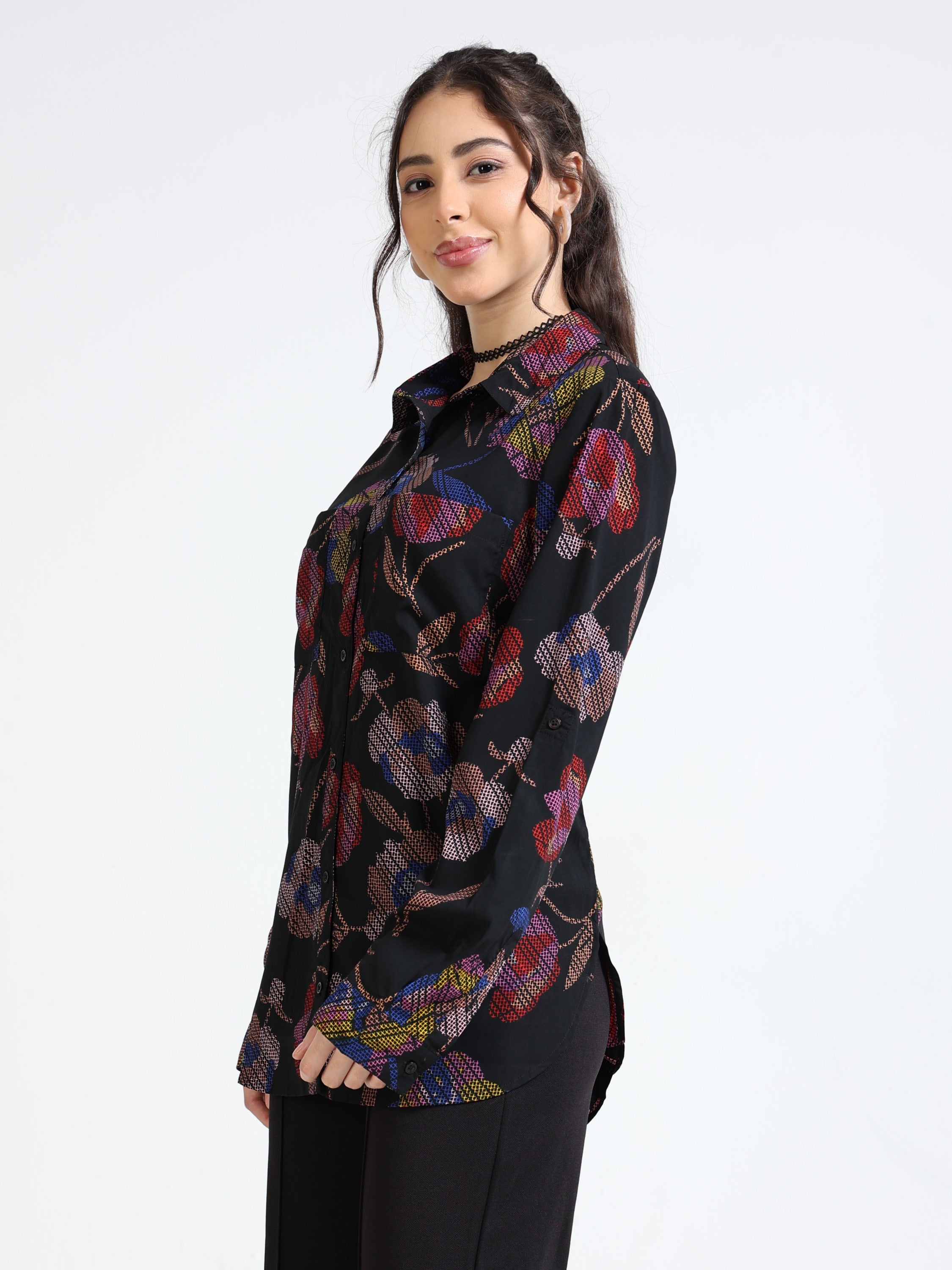 Women Floral comfort fit shirt