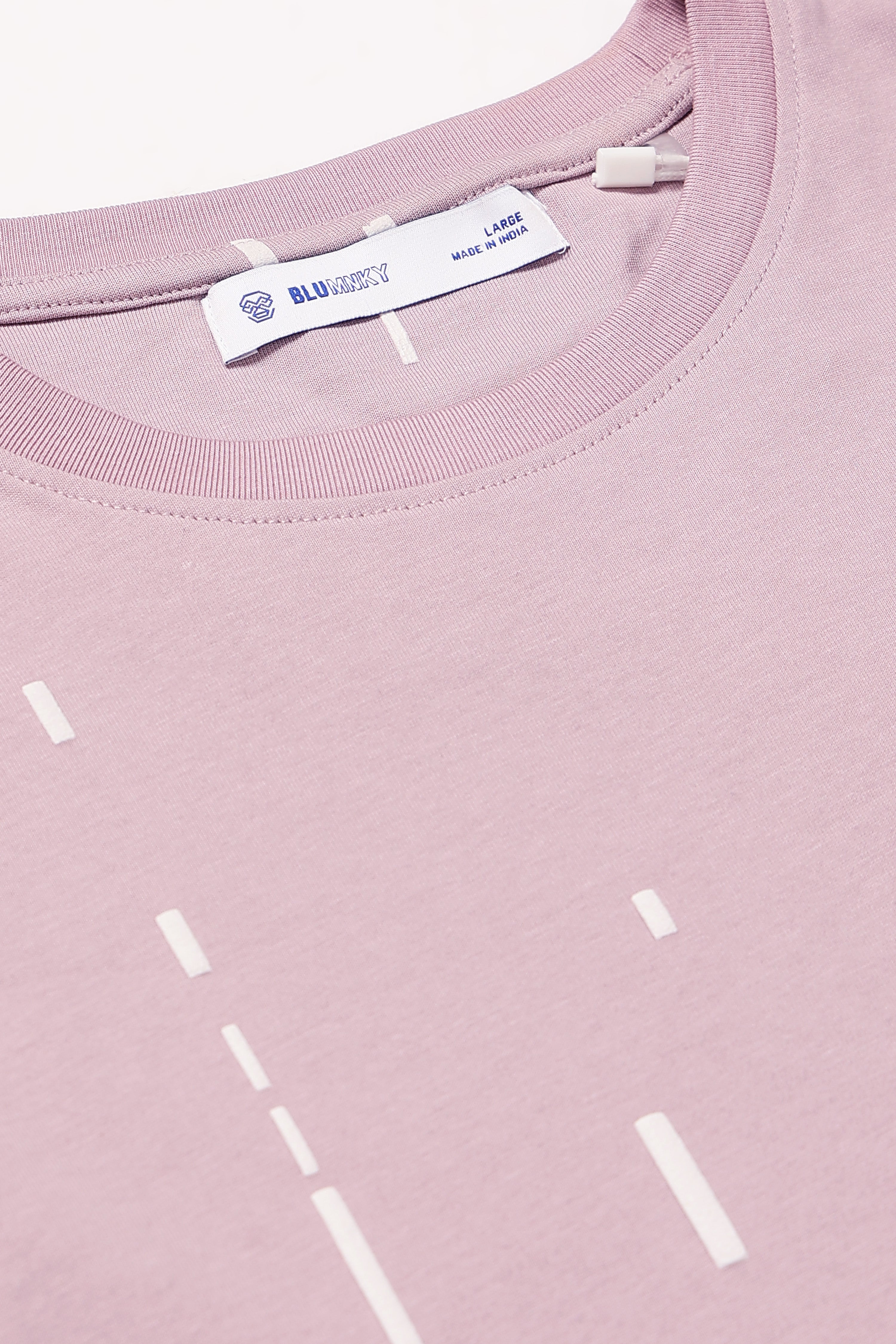 Men Pink Premium Abstract Line T-Shirt