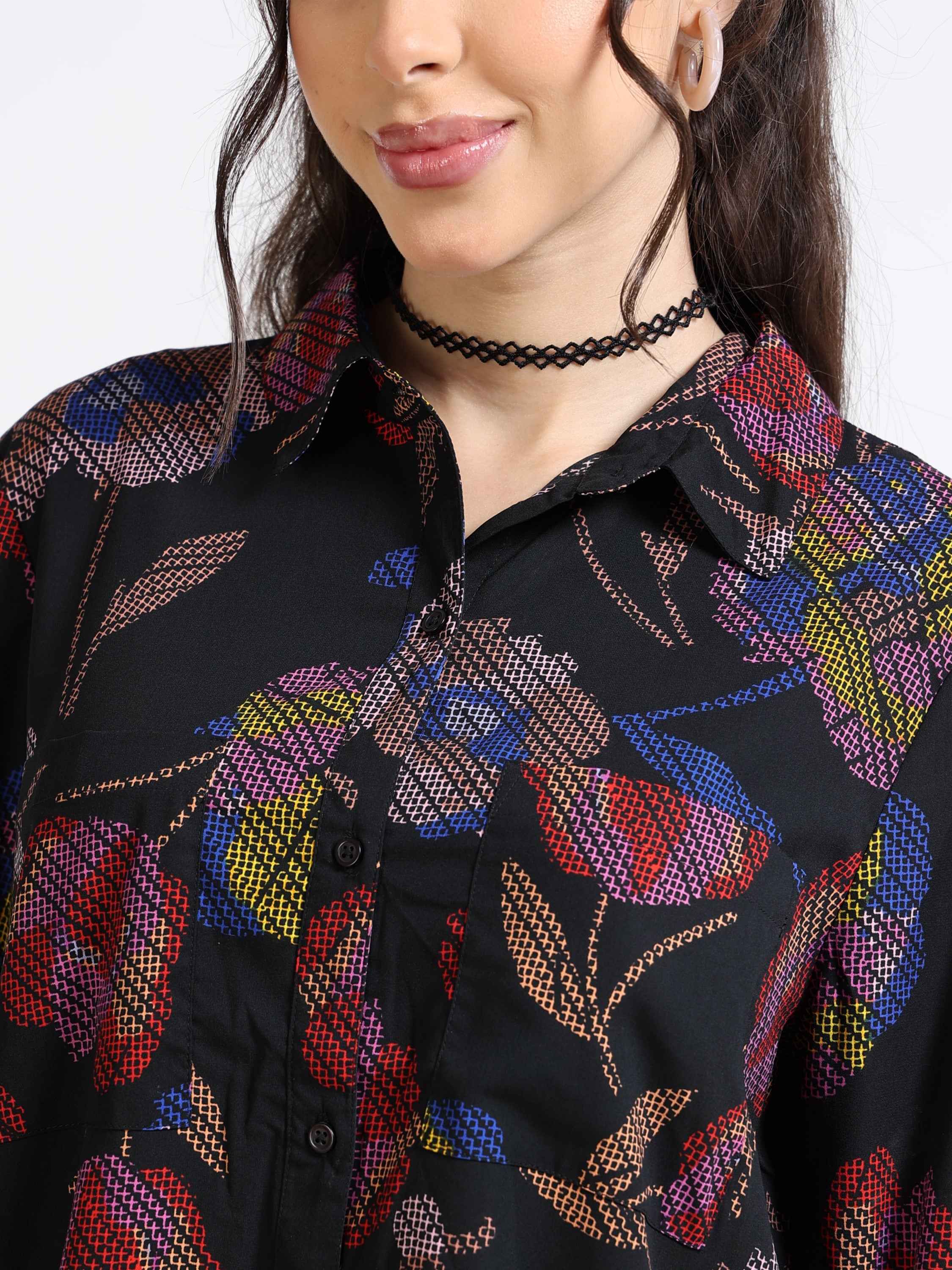 Women Floral comfort fit shirt