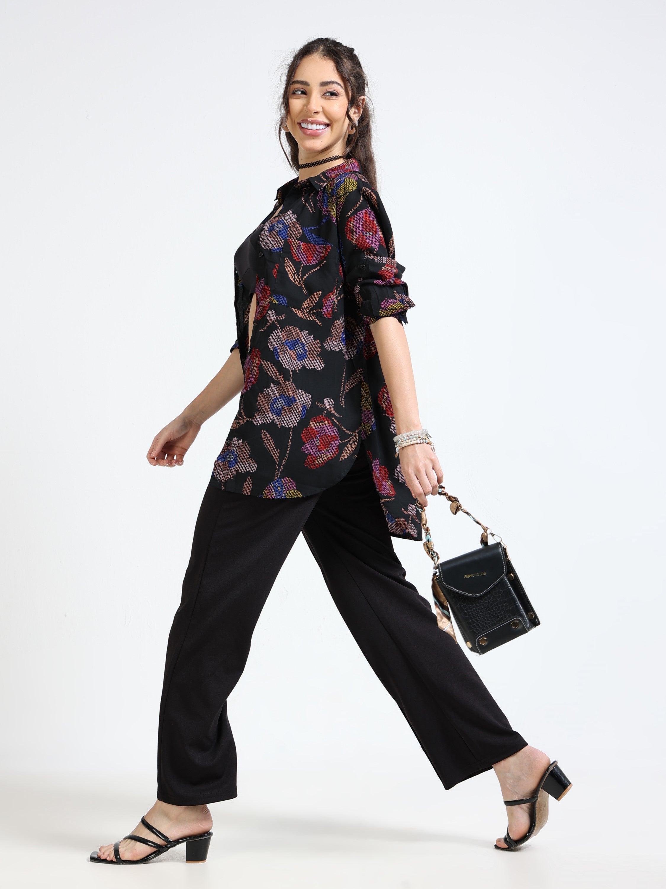 Women Floral comfort fit shirt