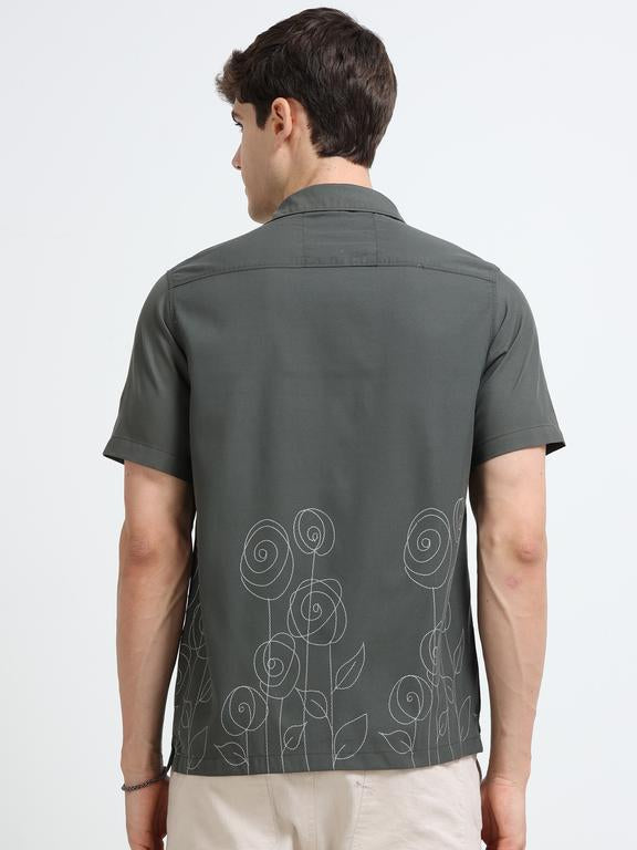 Men Green Casual Shirt