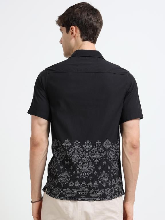 Men Black Casual Shirt