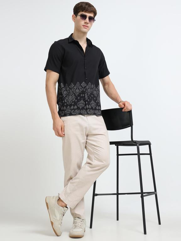 Men Black Casual Shirt