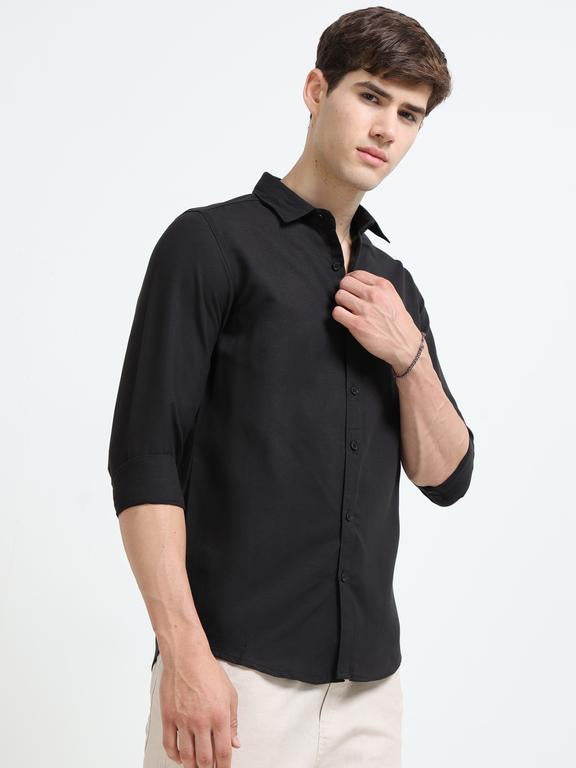 Men Black Casual Shirt