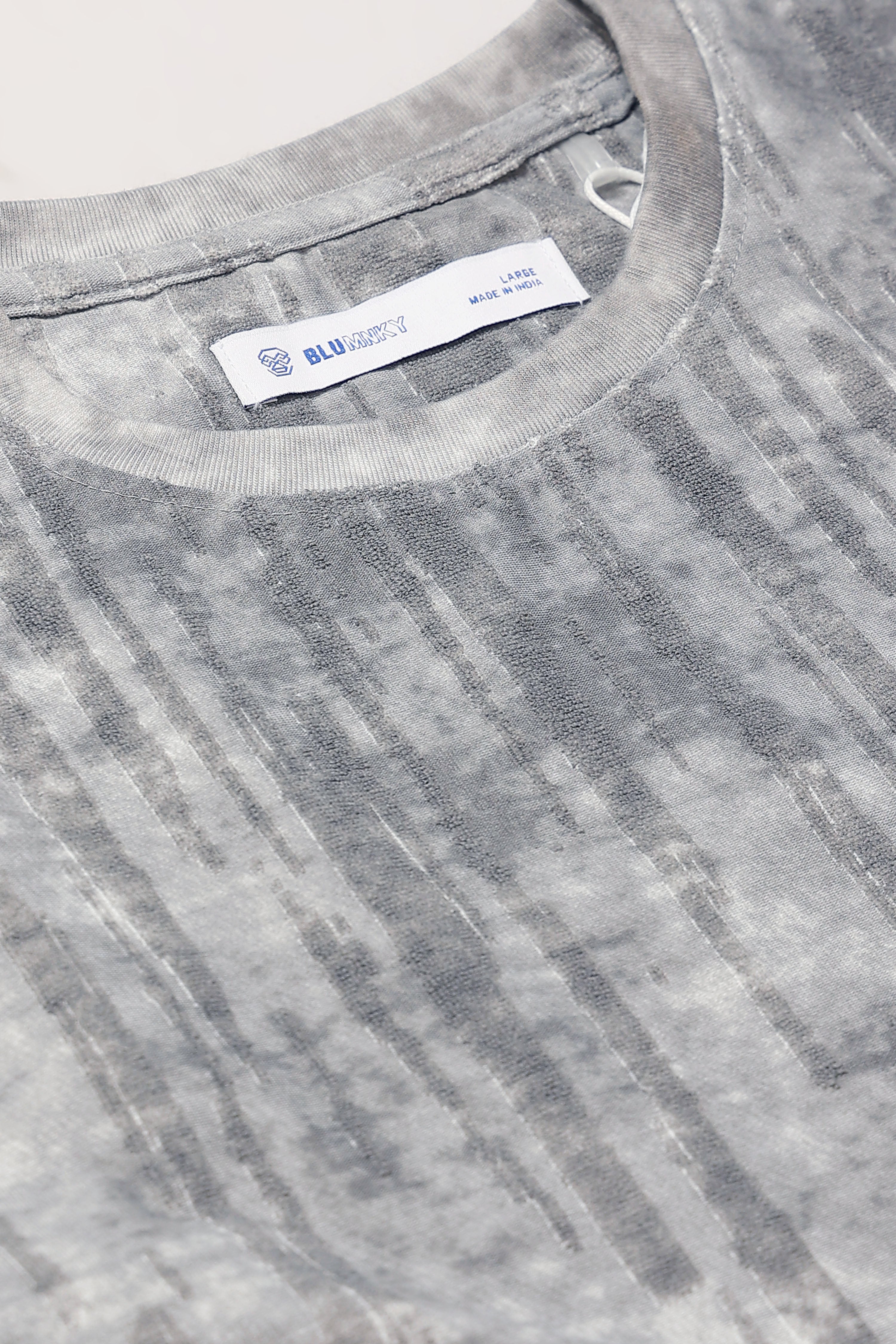 Men Grey Casual Relaxed Fit T-Shirt