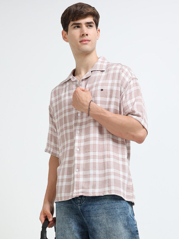 Men Pink Casual Shirt