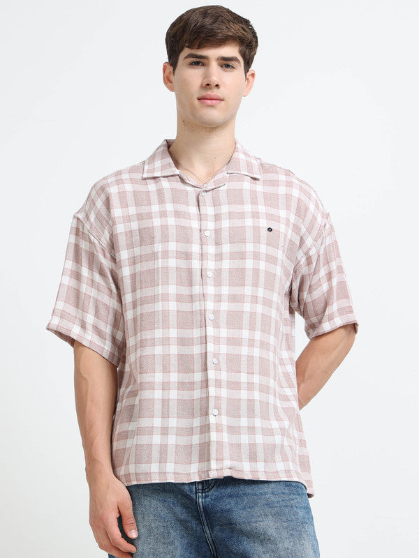 Men Pink Casual Shirt