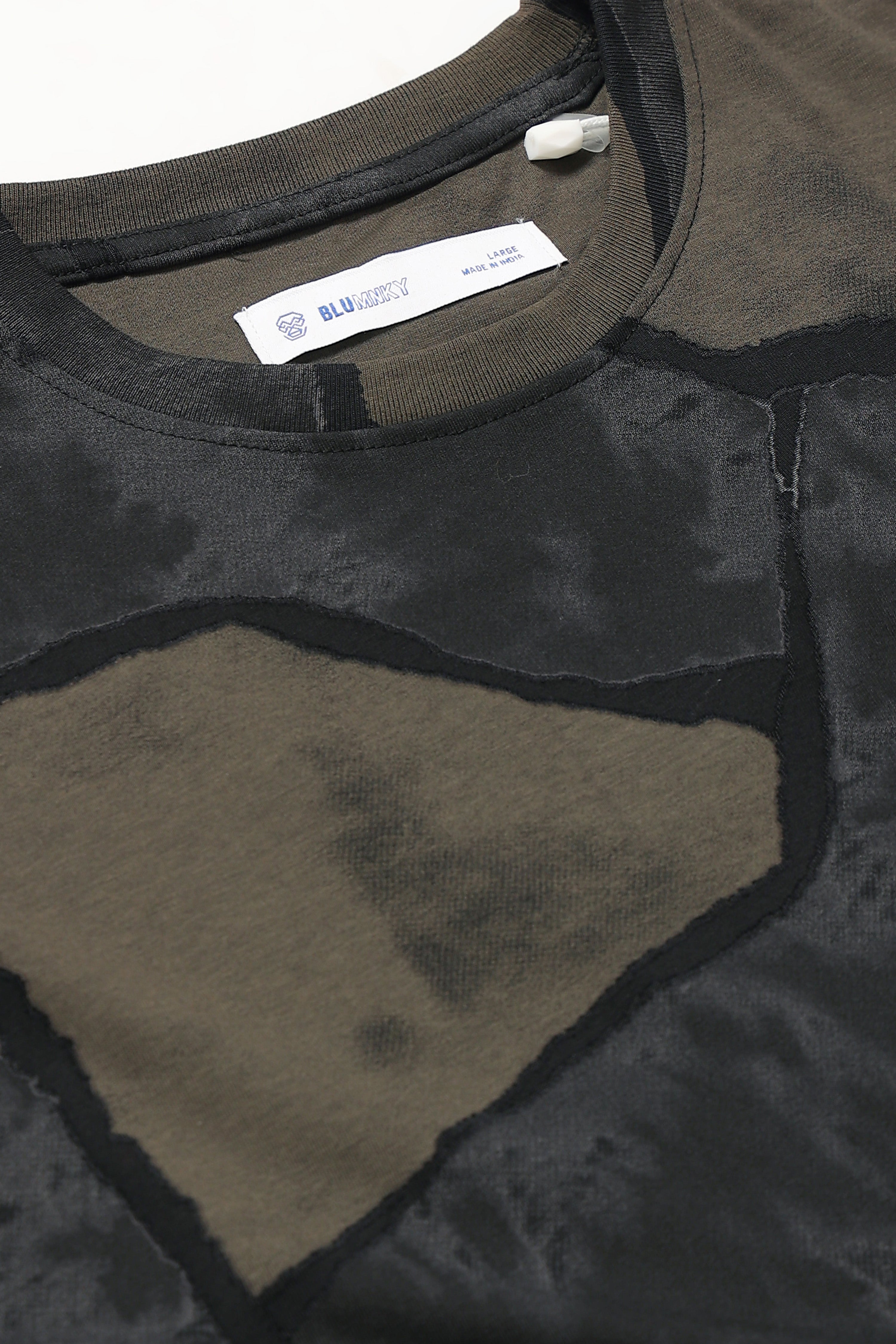 Men Black Modern Abstract Print T-Shirt