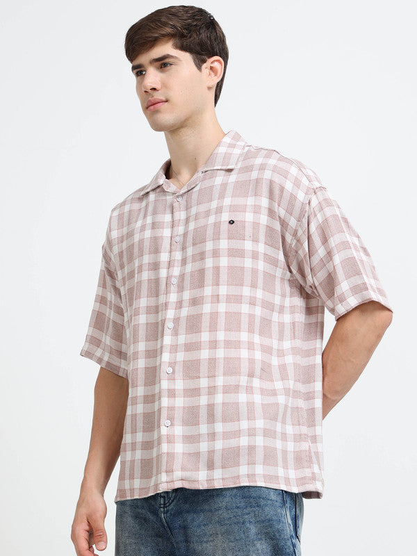 Men Pink Casual Shirt
