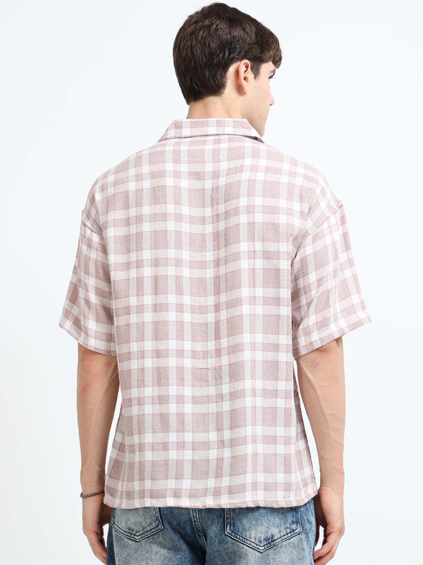 Men Pink Casual Shirt
