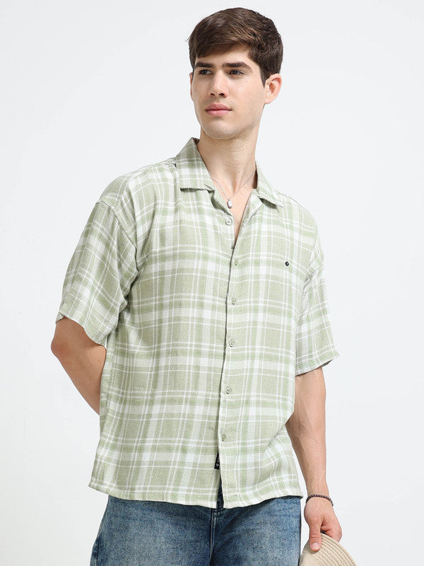 Men Green Casual Shirt