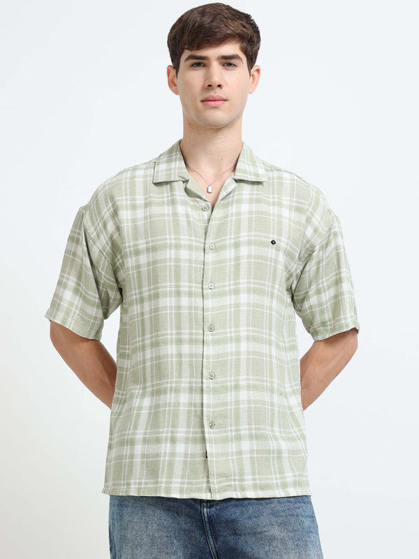 Men Green Casual Shirt