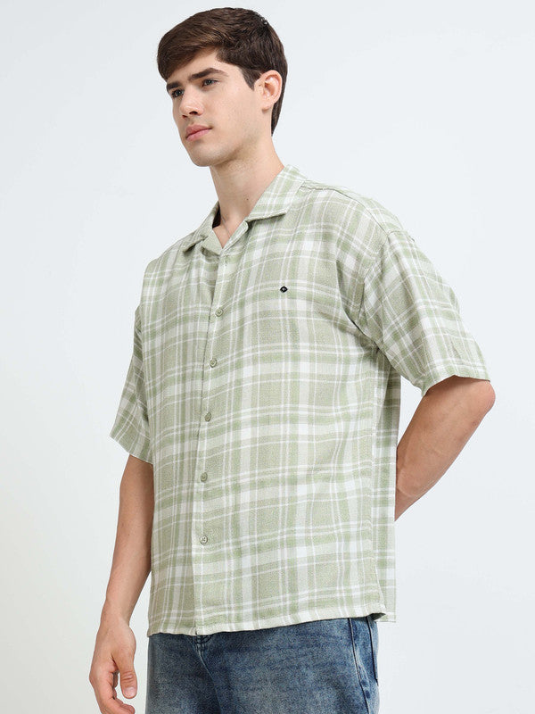 Men Green Casual Shirt