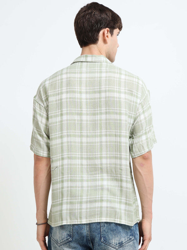 Men Green Casual Shirt