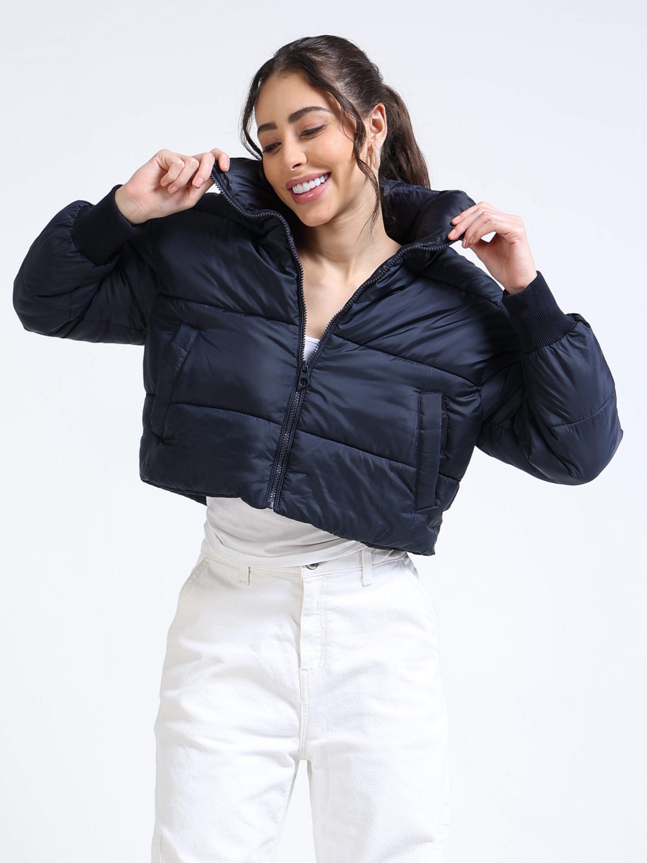 Women Navy Light Weight Jacket