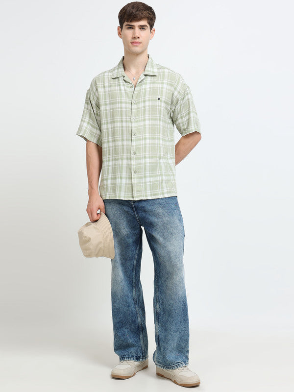Men Green Casual Shirt