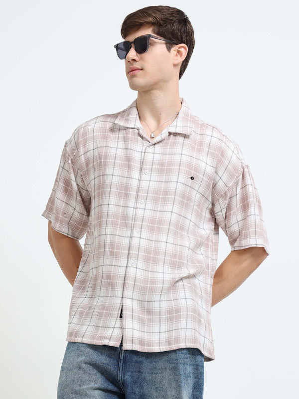 Men Pink Casual Shirt