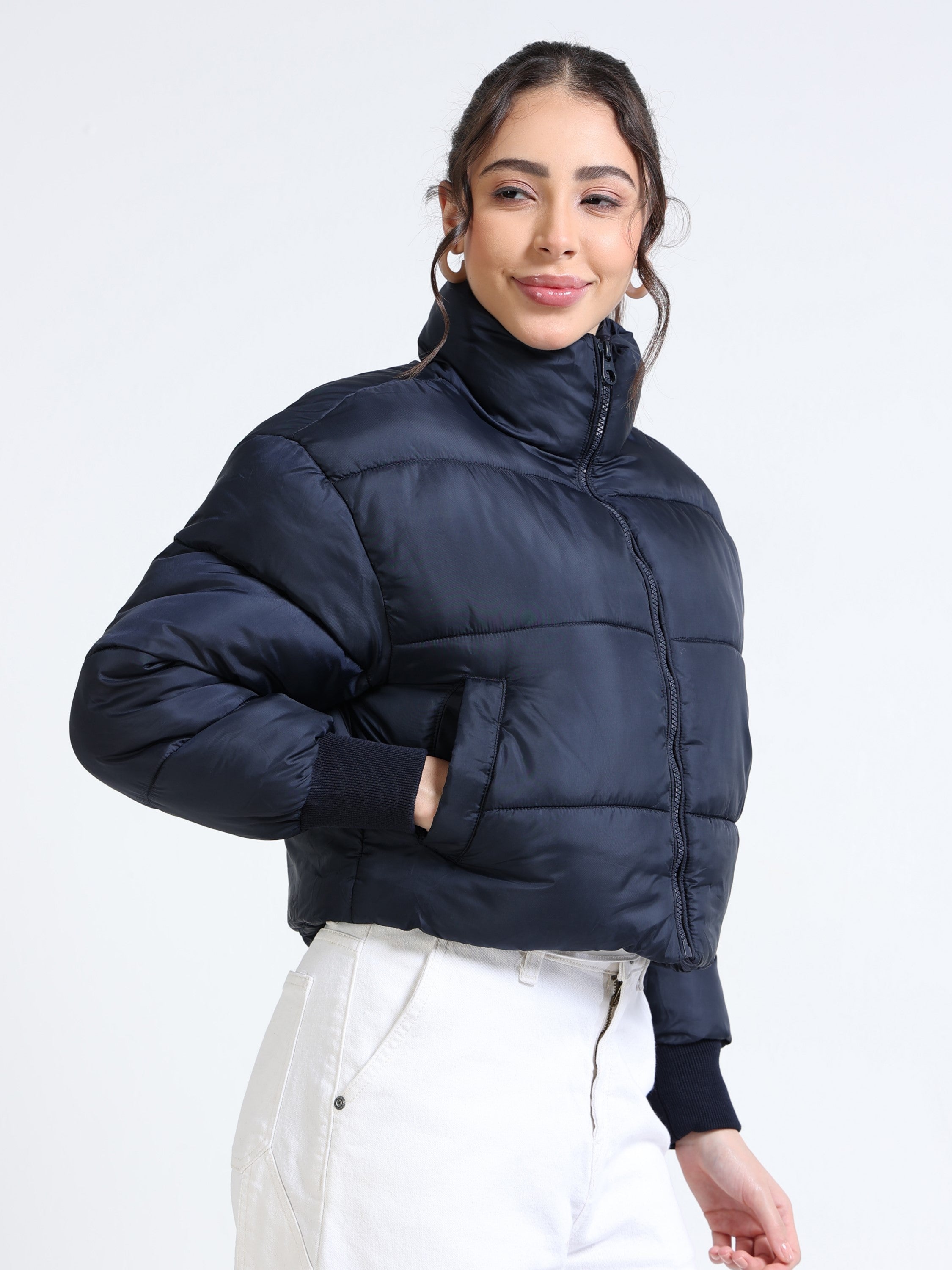 Women Navy Light Weight Jacket