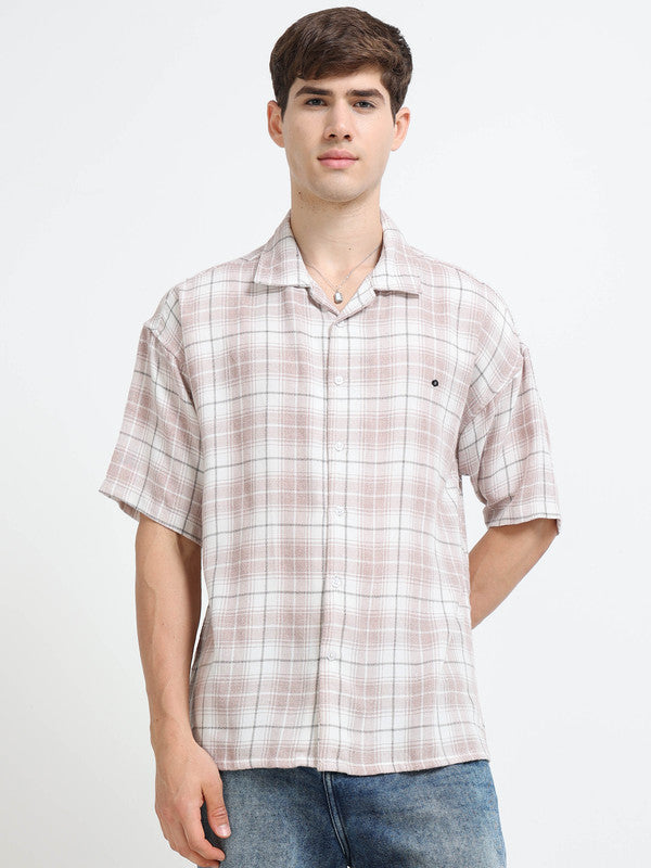 Men Pink Casual Shirt