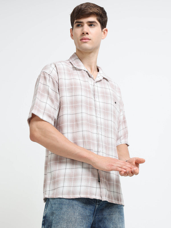 Men Pink Casual Shirt