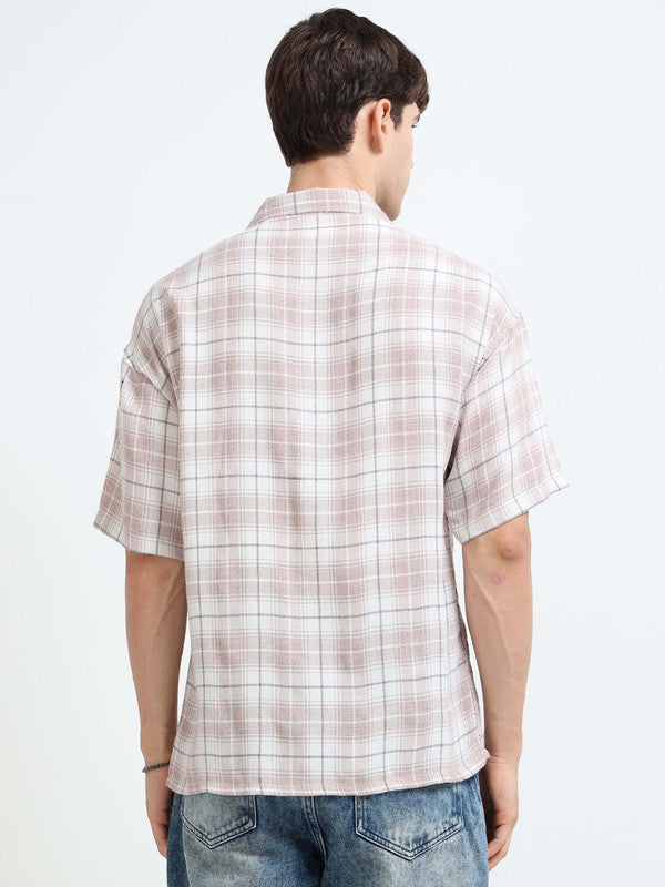 Men Pink Casual Shirt