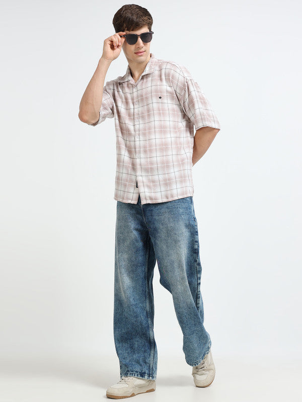 Men Pink Casual Shirt