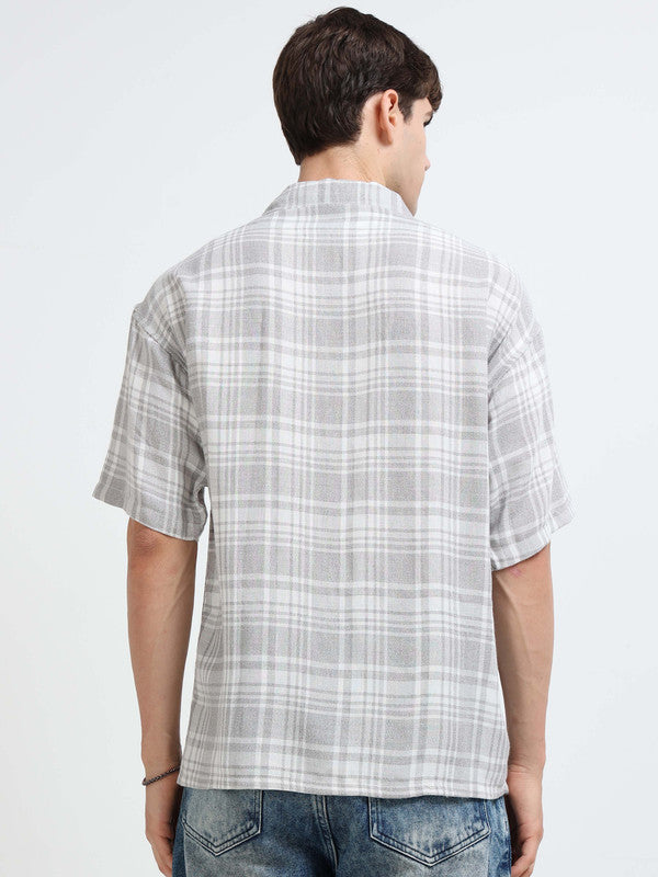 Men Grey Casual Shirt