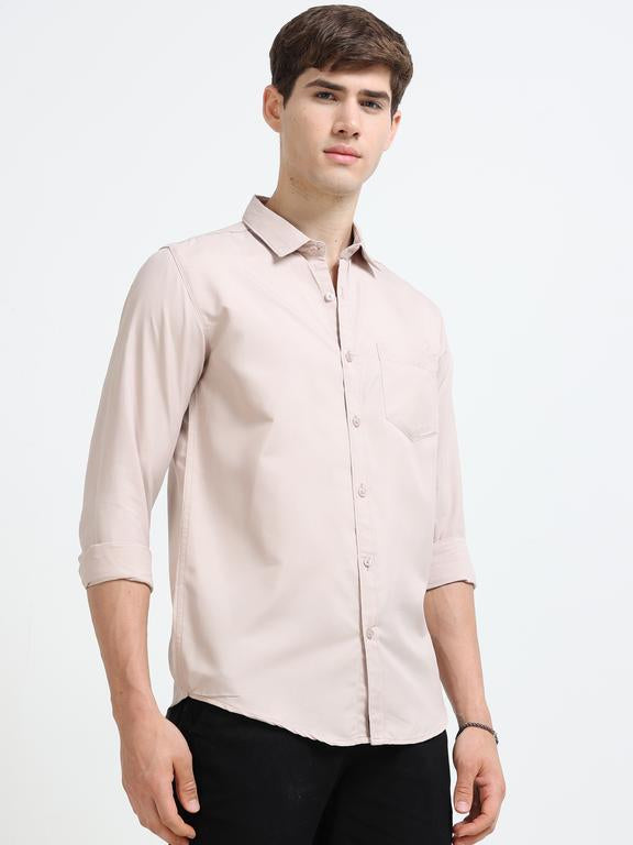 Men Grey Casual Shirt