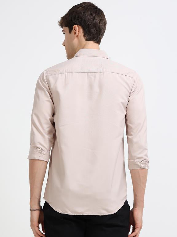 Men Grey Casual Shirt