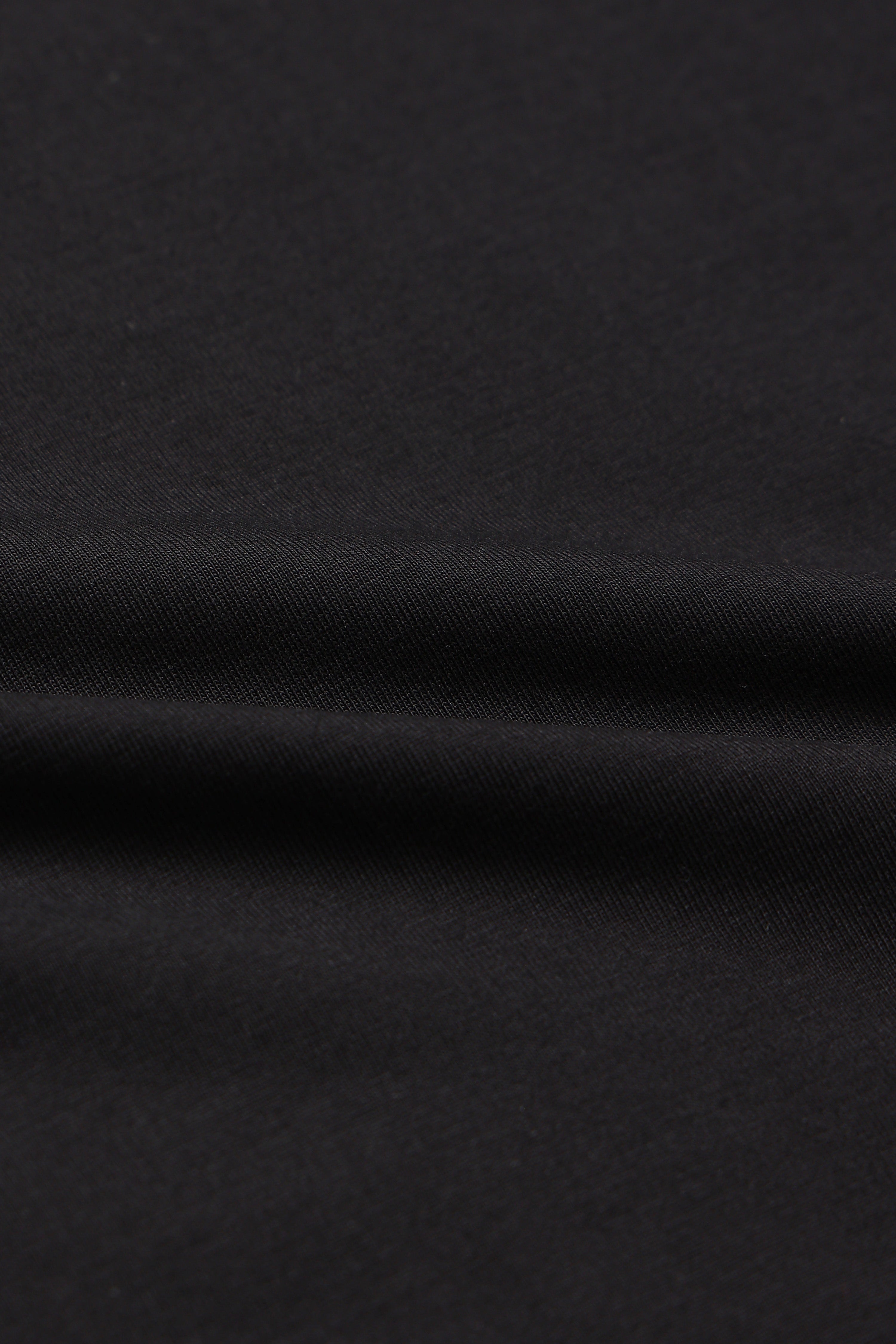 Men Black Oversized Crew Neck T-Shirt