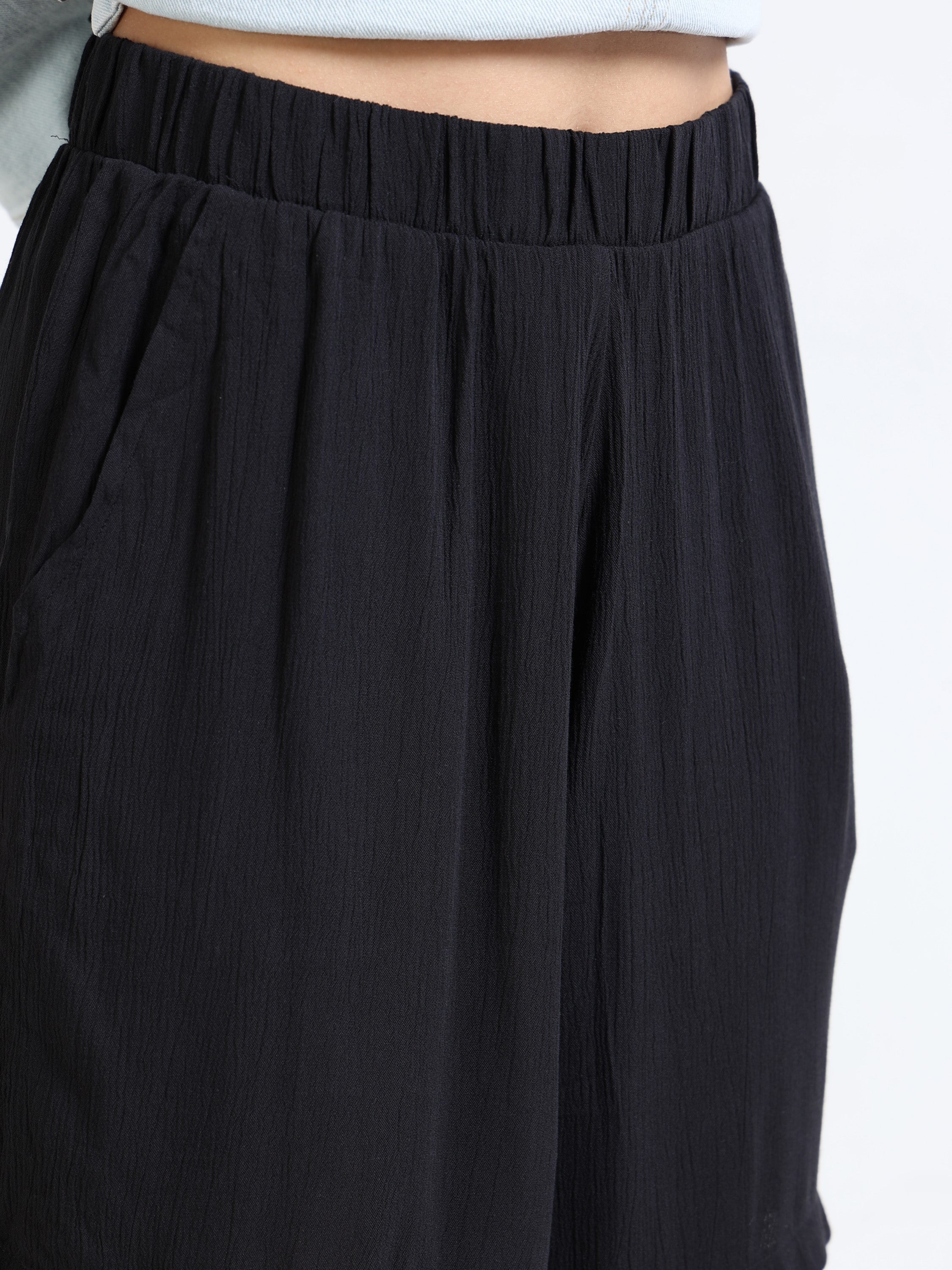 Women Black Comfort Shorts