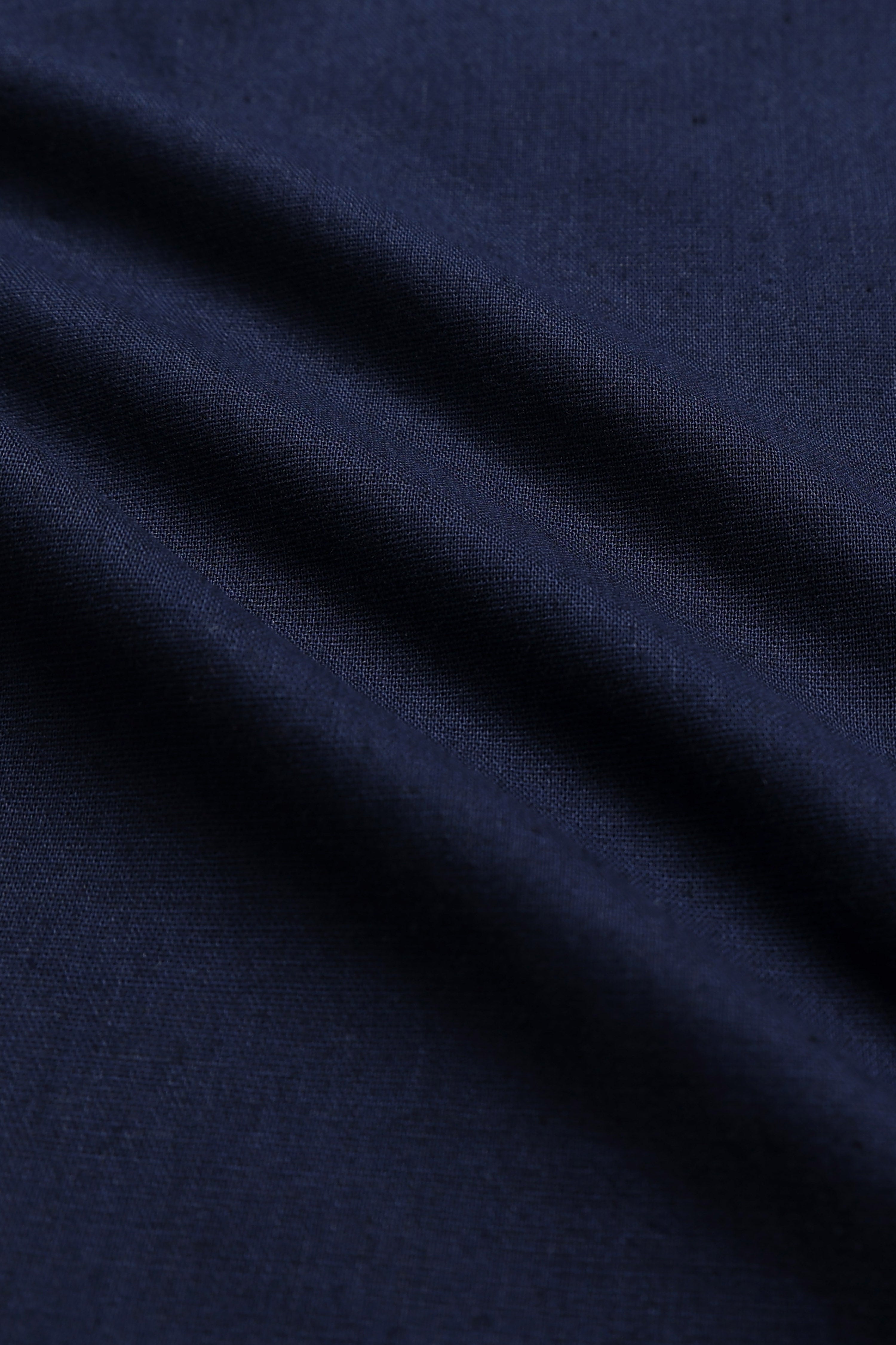 Men Navy Blue Button-Down Shirt