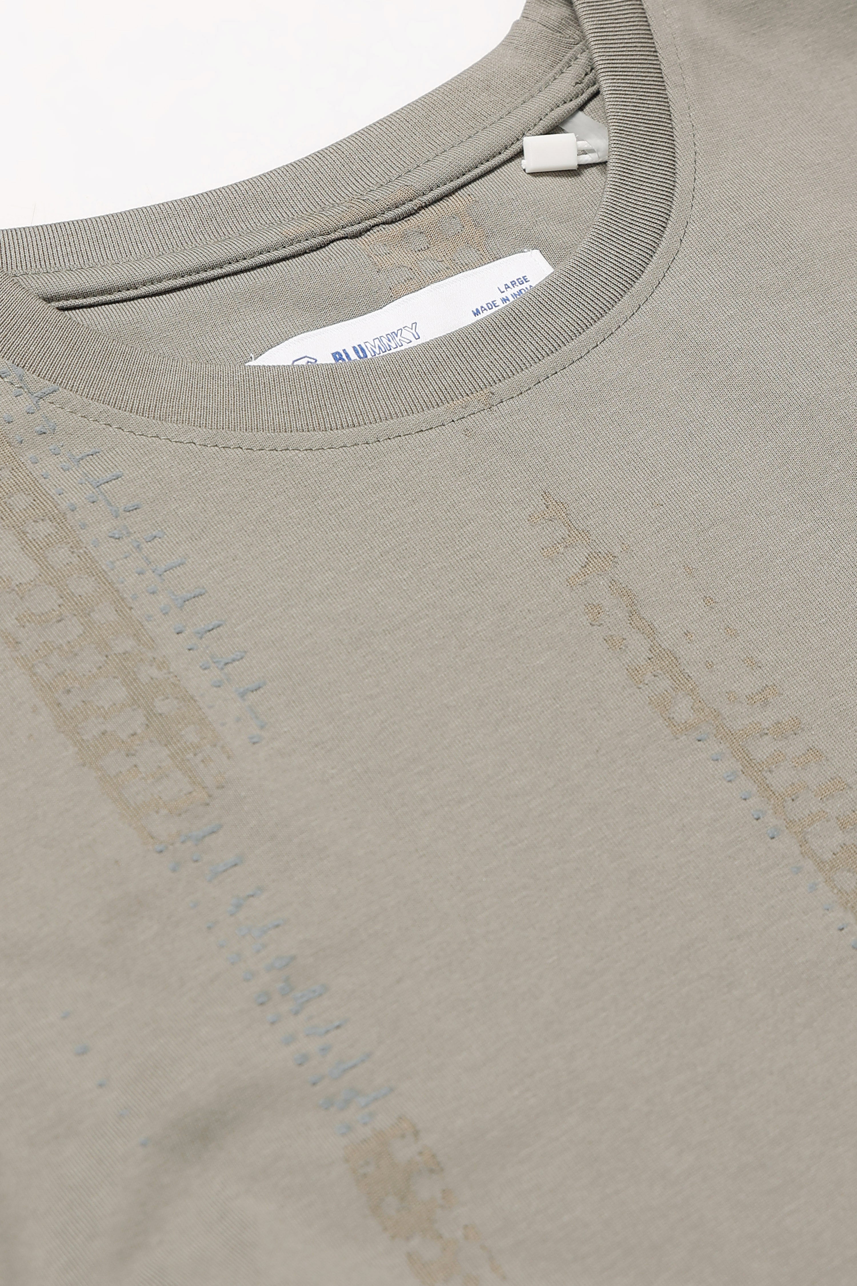 Men Olive Everyday Round Neck T-Shirt